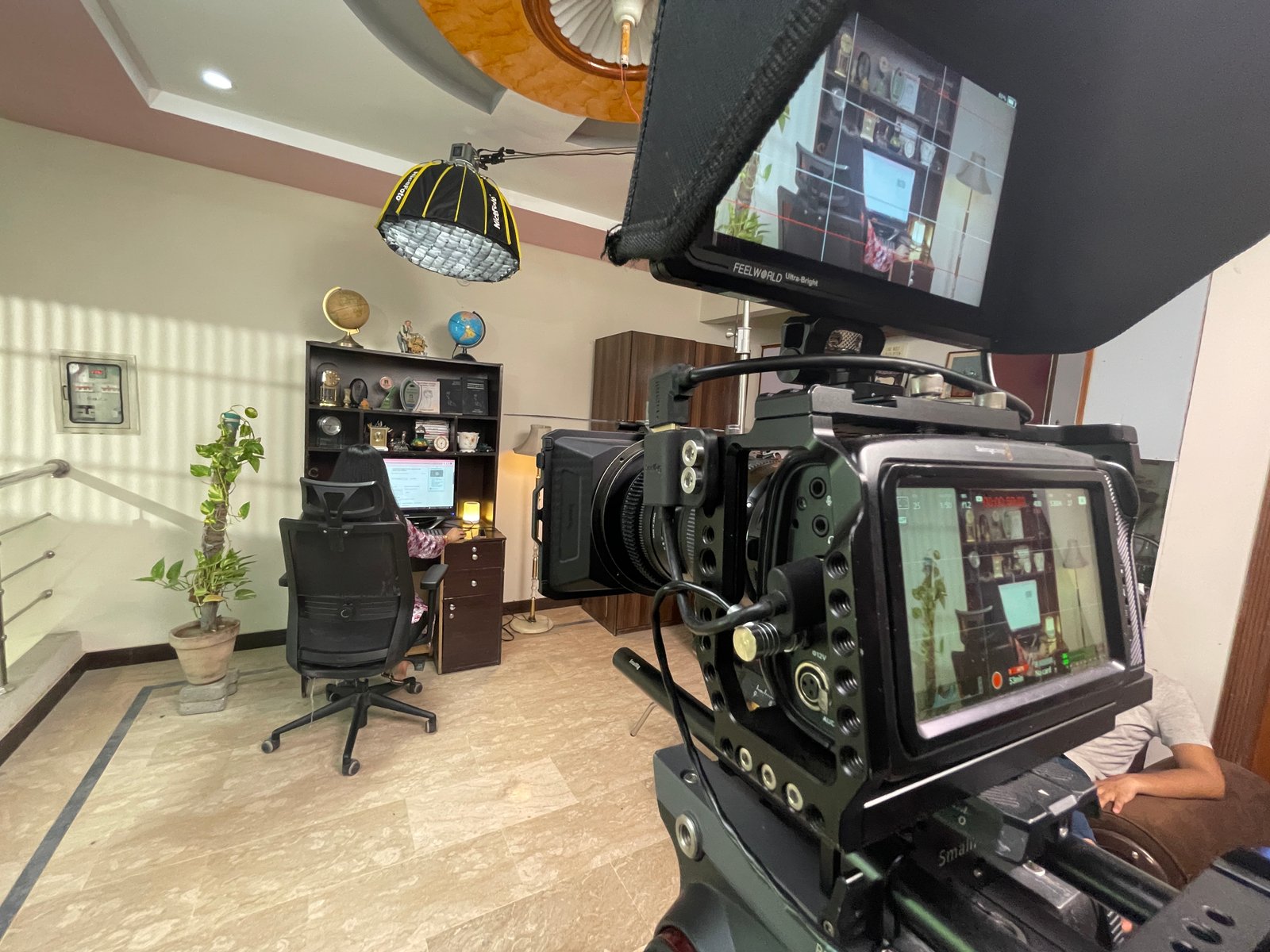 Brief Art Pictures filming a client interview